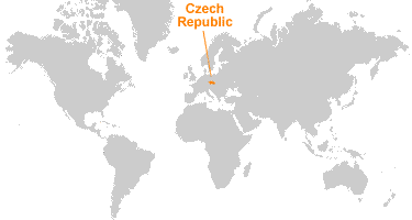 Map of the Czech republic