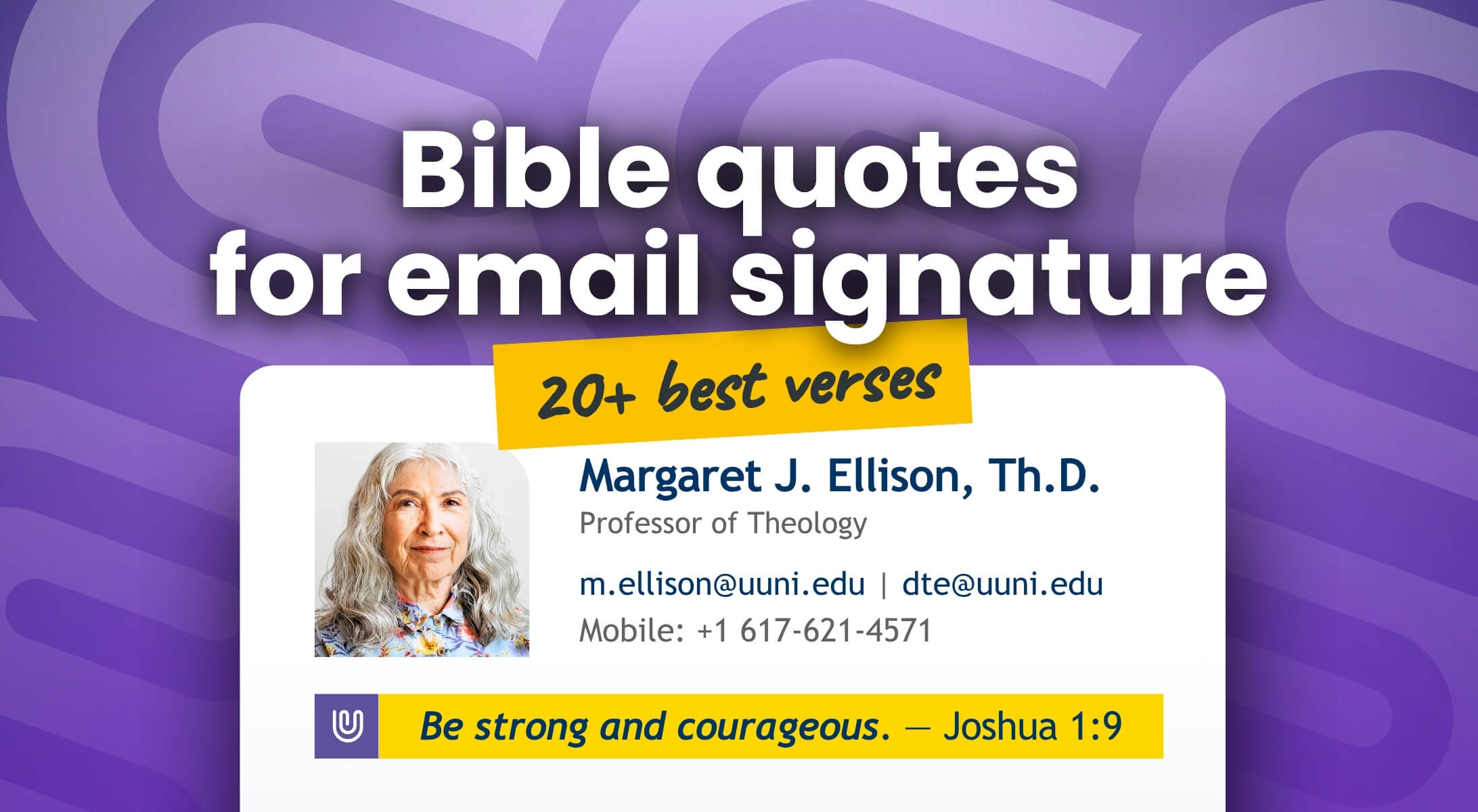Bible verses for email footers – real-use examples and recommendations
