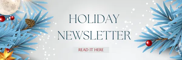 Holiday email banner for newsletter