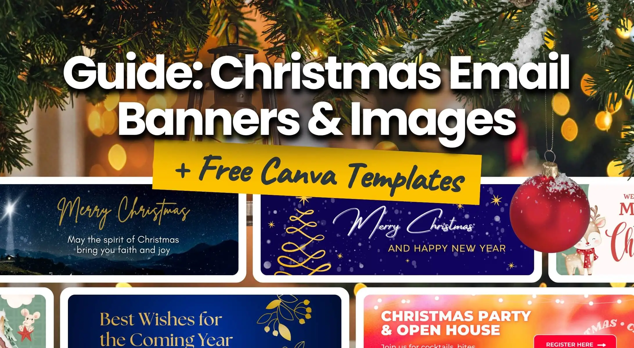 Templates of Christmas images for email signatures