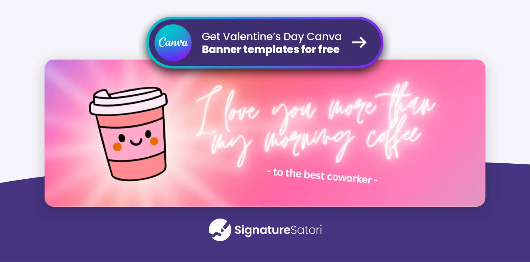 Free funny electronic Valentine's cards as editable Canva templates for the best coworkers