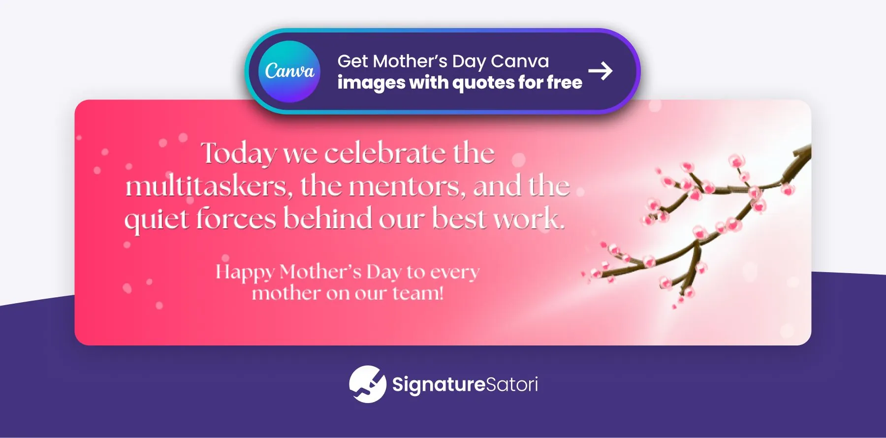 happy-mothers-day-images-for-team Happy Mother’s Day image with quote for internal team communication