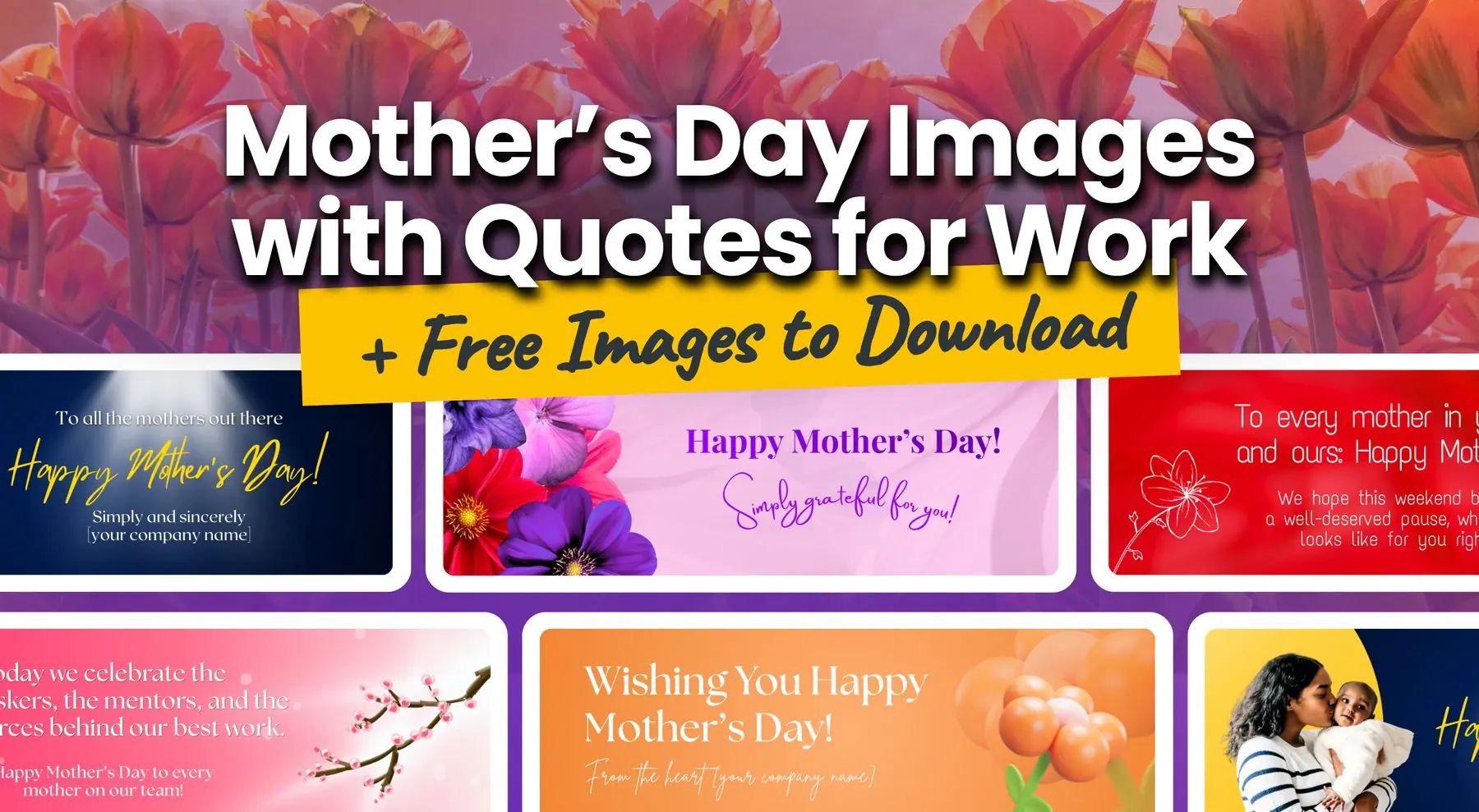 Happy Mother&rsquo;s Day images with quotes for work