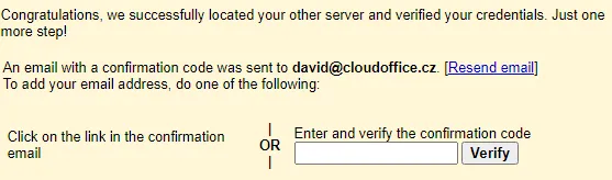 additional verification window setting