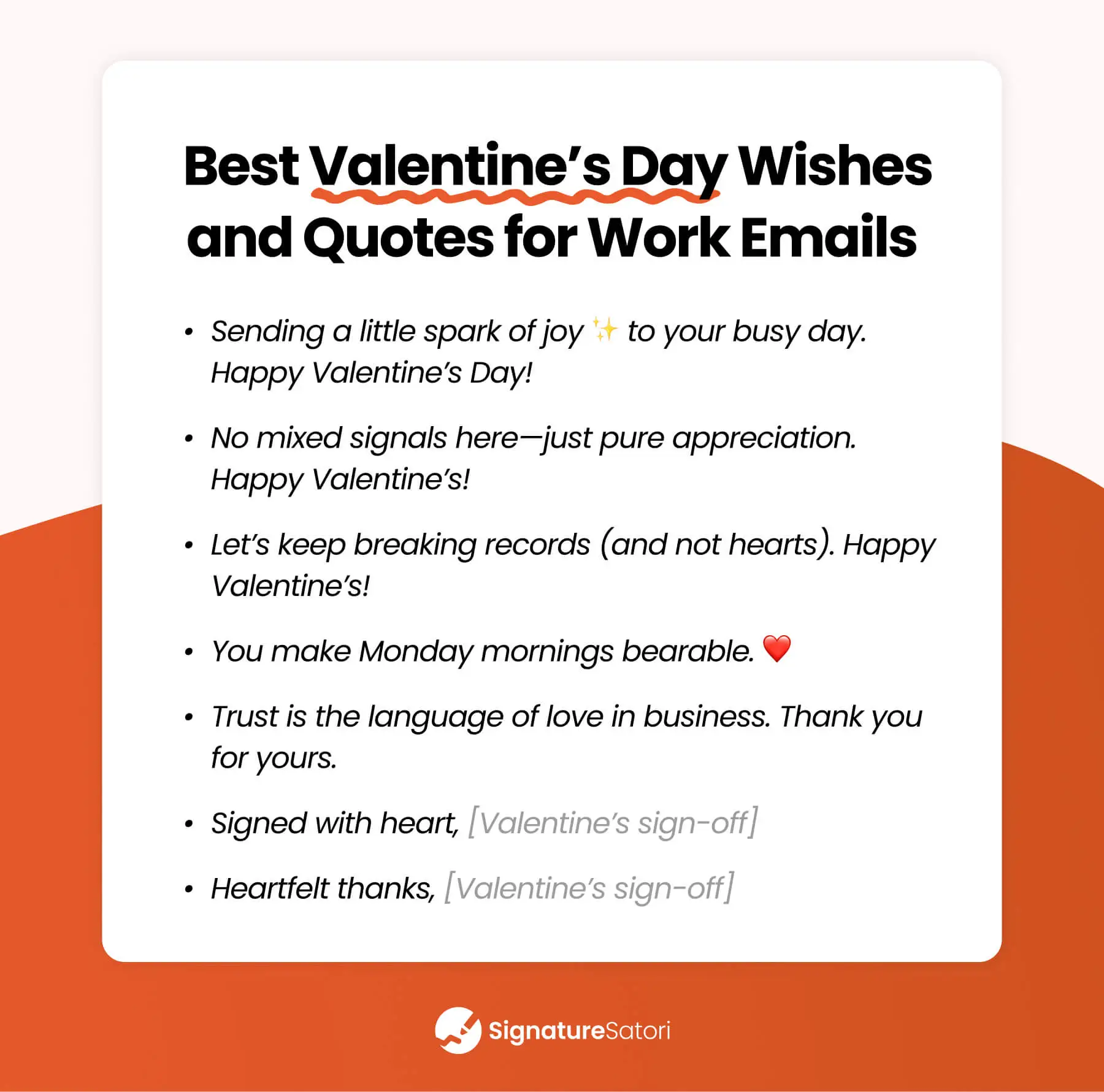 List of best Valentine's Day wishes and quotes for work emails