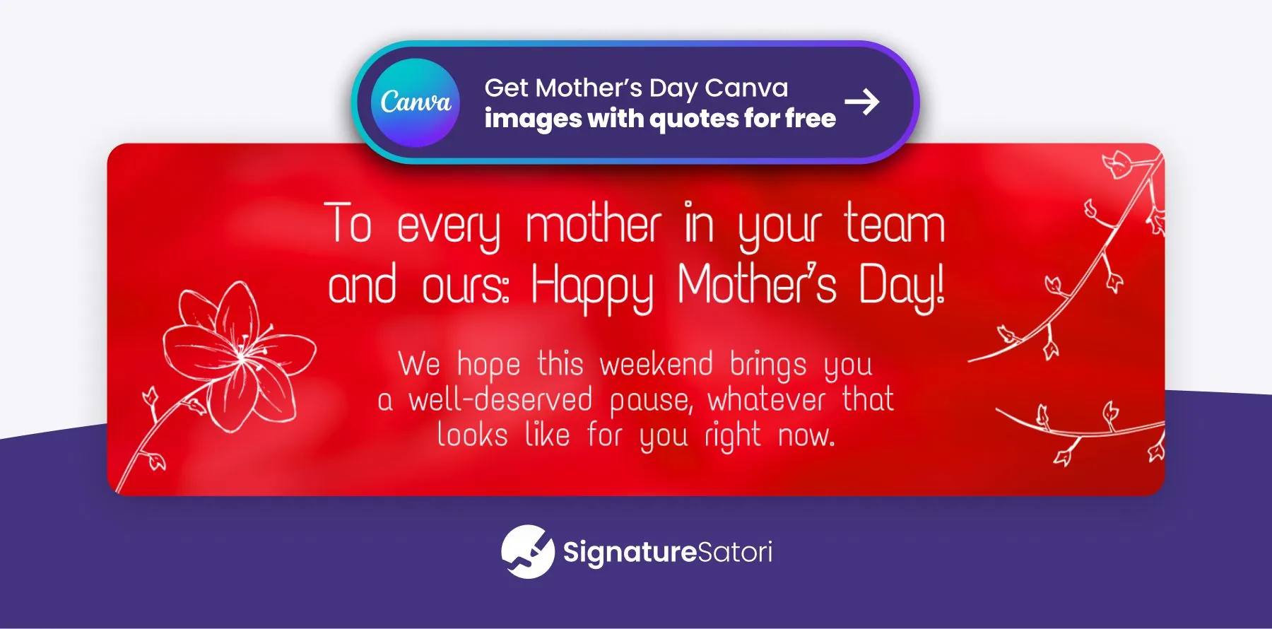 mothers-day-images-with-quotes Mother’s Day banner with quote for business email to clients