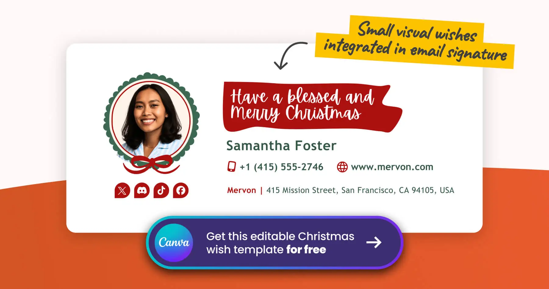 Christian Christmas wishes image as editable template