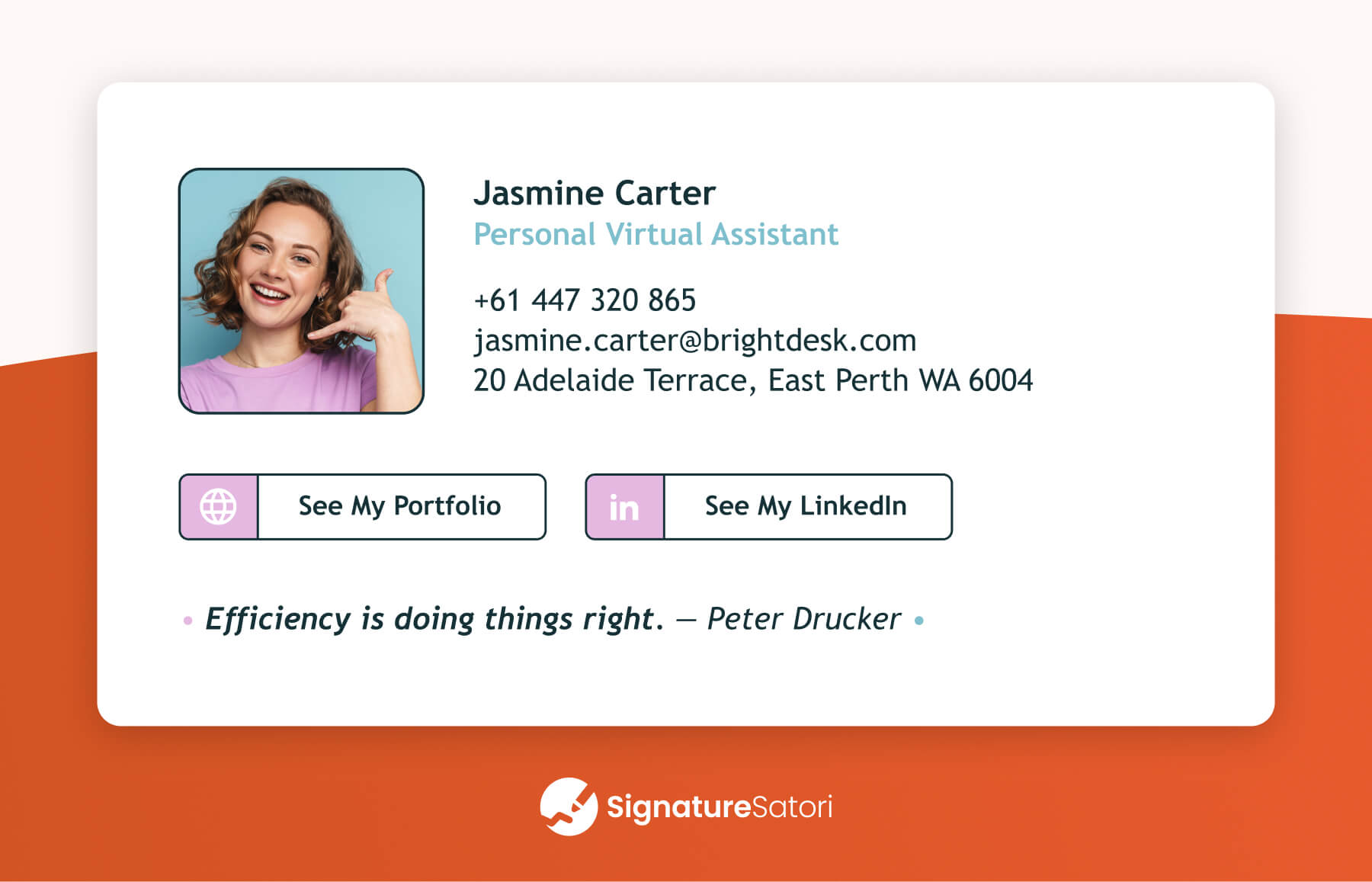 unique-email-signature-quote-example Best email signature quotes – example of unique quote in a business email signature